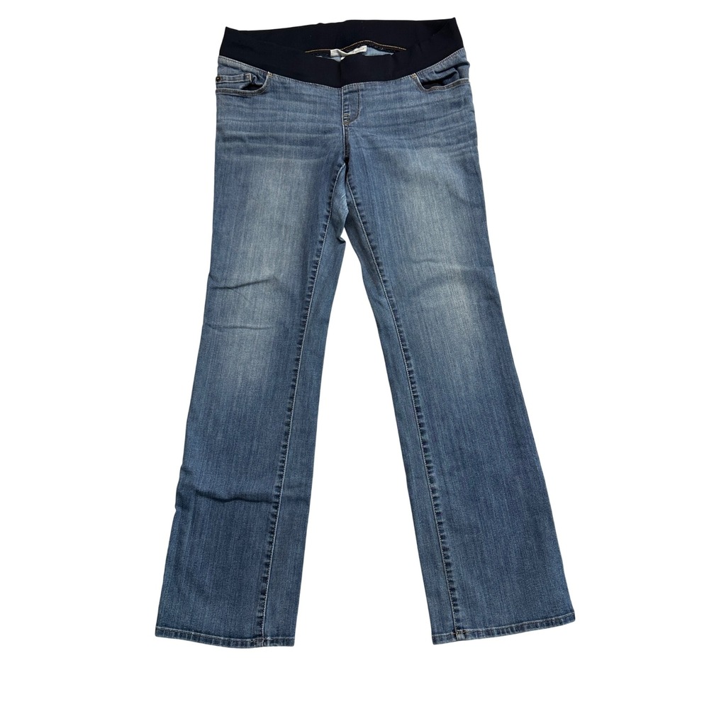 Liz Lange Maternity for Target Bootcut Jeans Medium Wash Size 10 Semi-Evase